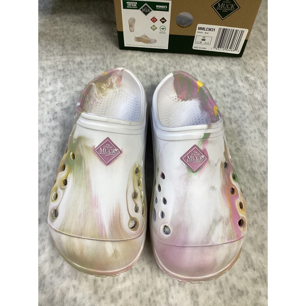 Muck Boot Company Muckster‎ Lite Clogs Multi Color Swirl MMLCW31 Womens Size 6M